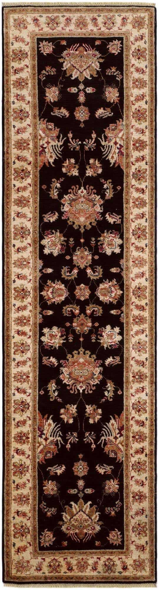 2' 9 x 10' Hand Knotted Pershawar Ziegler Runner Rug