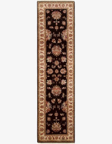 2' 9 x 10' Hand Knotted Pershawar Ziegler Runner Rug