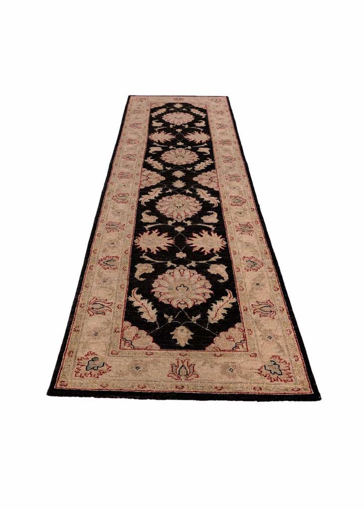 2' 6 x 10' 1 Hand Knotted Pershawar Ziegler Runner Rug