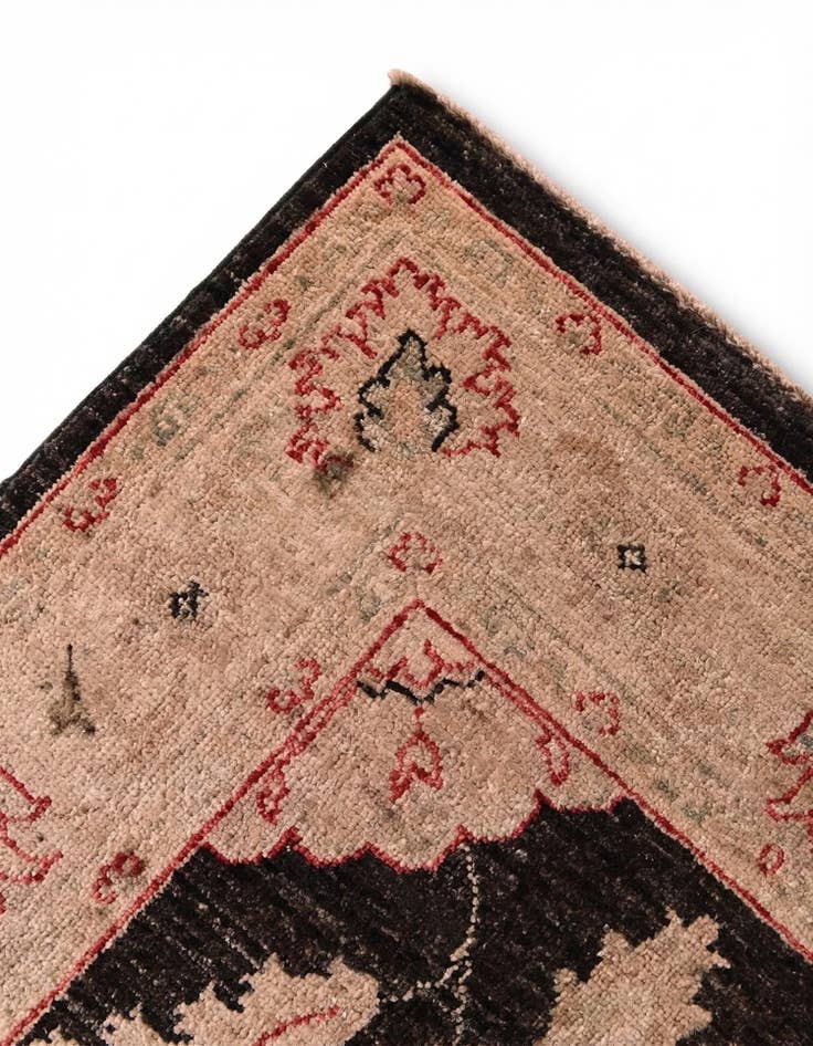 Detail image of 2' 6 x 10' 1 Hand Knotted Pershawar Ziegler Runner Rug