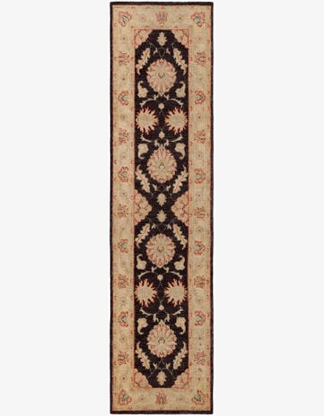 2' 6 x 10' 1 Hand Knotted Pershawar Ziegler Runner Rug