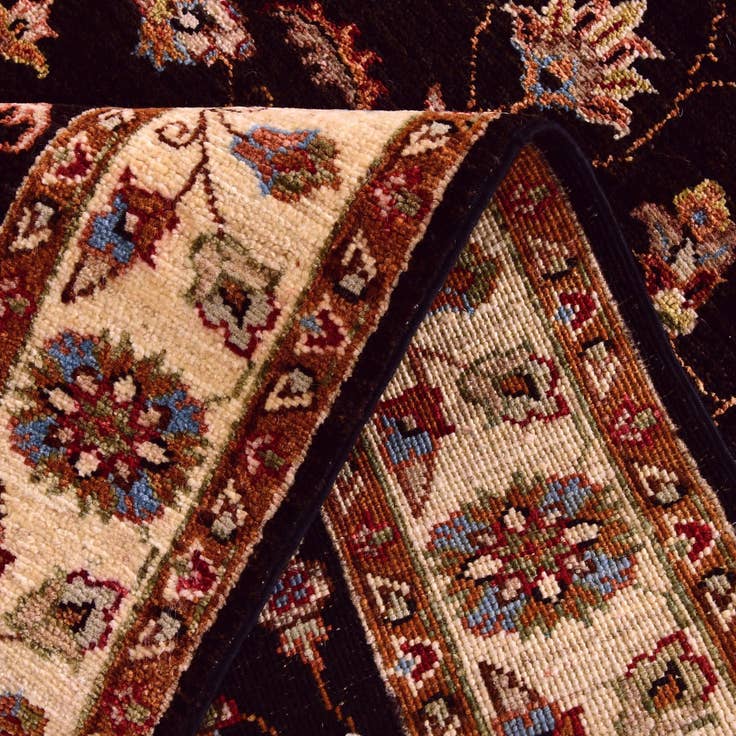 Detail image of 2' 10 x 8' 4 Hand Knotted Pershawar Ziegler Runner Rug