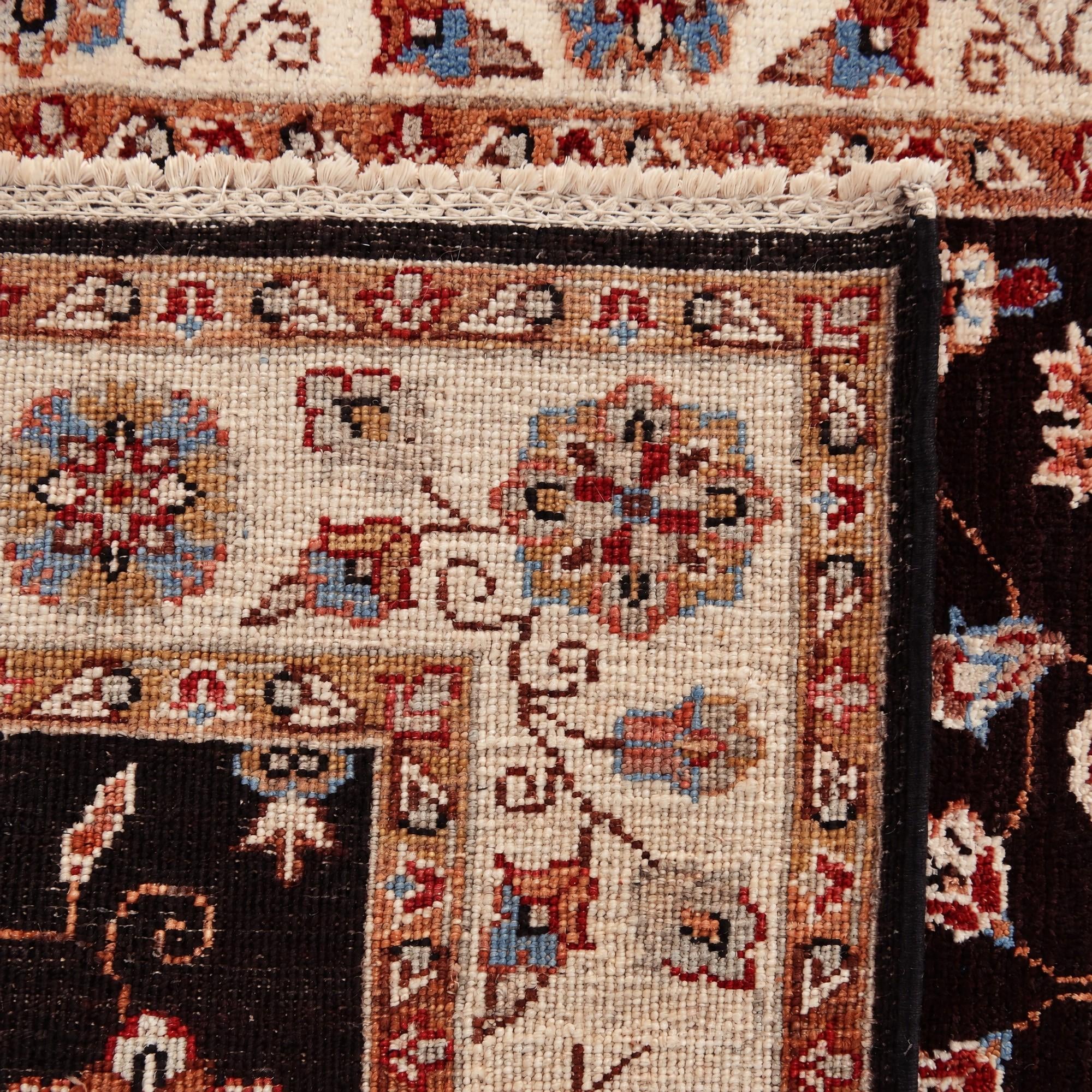 85cm x 255cm Hand Knotted Pershawar Ziegler Runner Rug