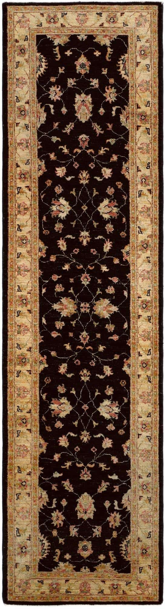 2' 7 x 10' 1 Hand Knotted Pershawar Ziegler Runner Rug