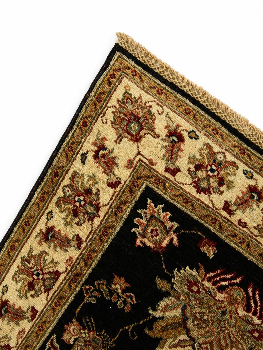 2' 10 x 10' Hand Knotted Pershawar Ziegler Runner Rug