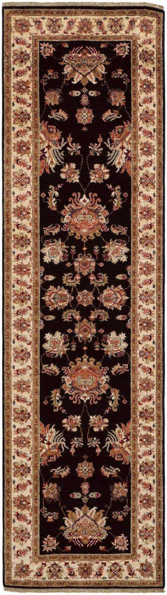 2' 10 x 10' Hand Knotted Pershawar Ziegler Runner Rug