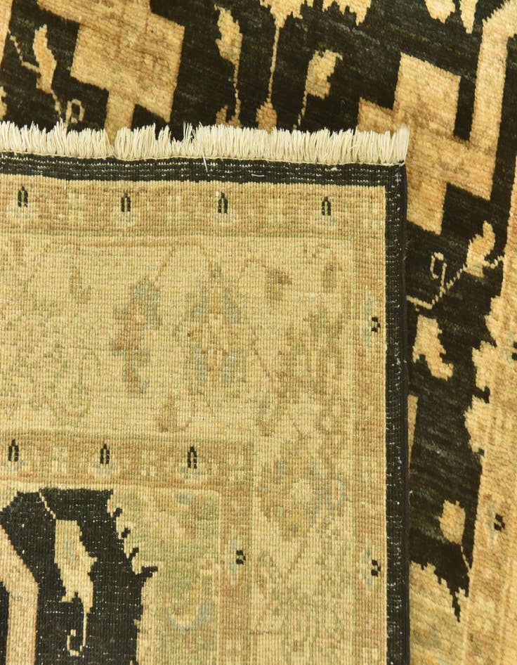 Detail image of 2' 9 x 9' 7  Hand Knotted Peshawar Ziegler Runner Rug