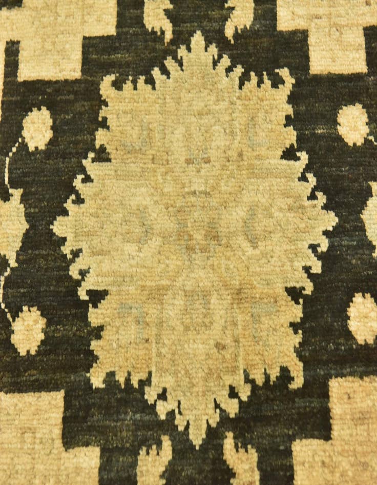 Detail image of 2' 9 x 9' 7  Hand Knotted Peshawar Ziegler Runner Rug