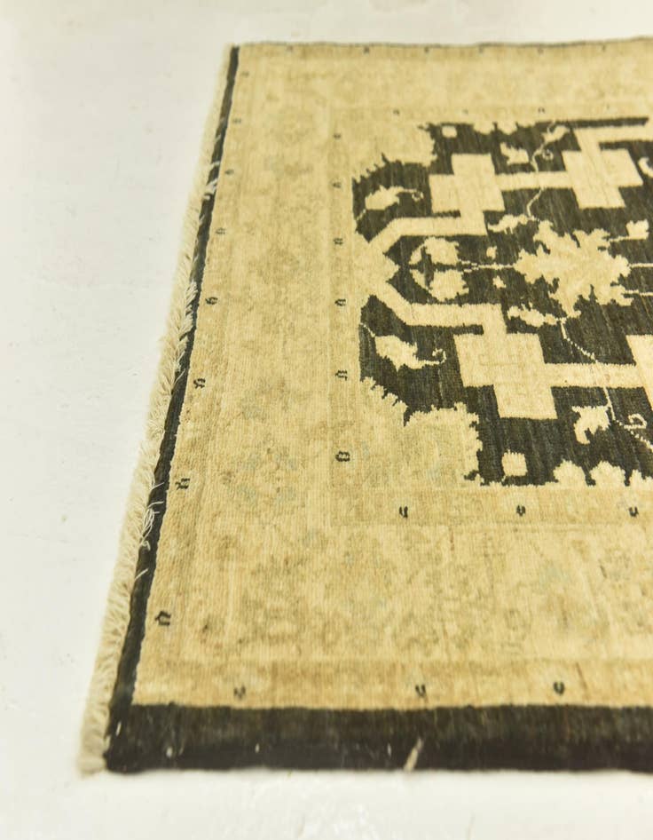 Detail image of 2' 9 x 9' 7  Hand Knotted Peshawar Ziegler Runner Rug