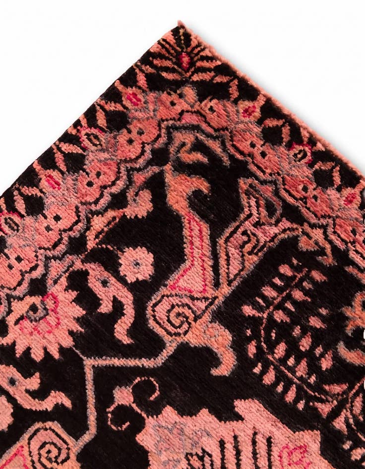 Detail image of 2' 8 x 9' 8 Hand Knotted Peshawar Ziegler Runner Rug