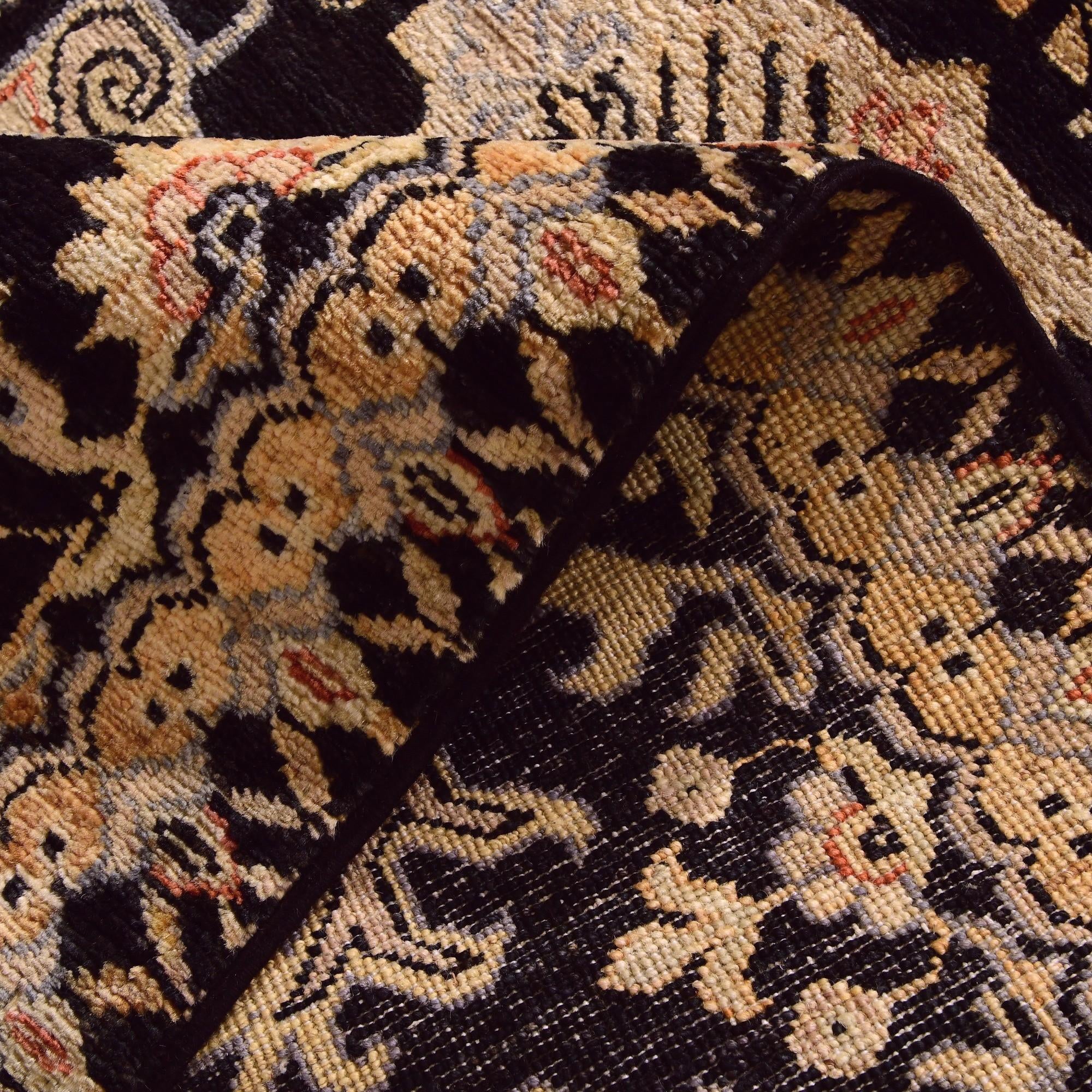 2' 8 x 9' 8 Hand Knotted Peshawar Ziegler Runner Rug