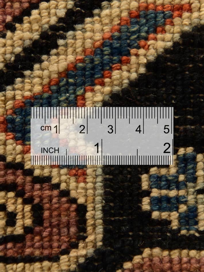 Detail image of 2' 11 x 11' 10 Hand Knotted Peshawar Ziegler Runner Rug