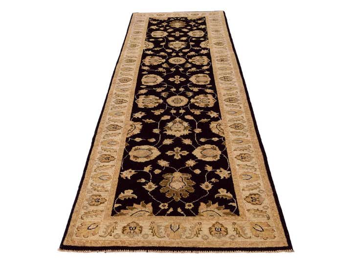 2' 9 x 9' 6 Hand Knotted Peshawar Ziegler Runner Rug