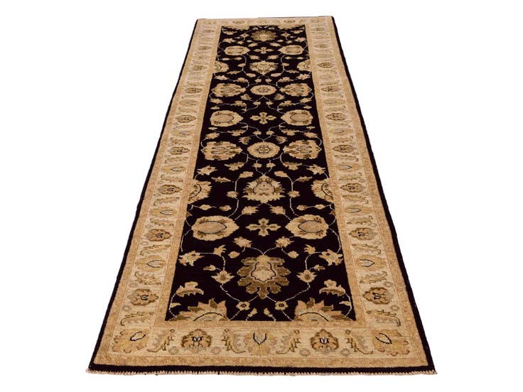 Detail image of 2' 9 x 9' 6 Hand Knotted Peshawar Ziegler Runner Rug