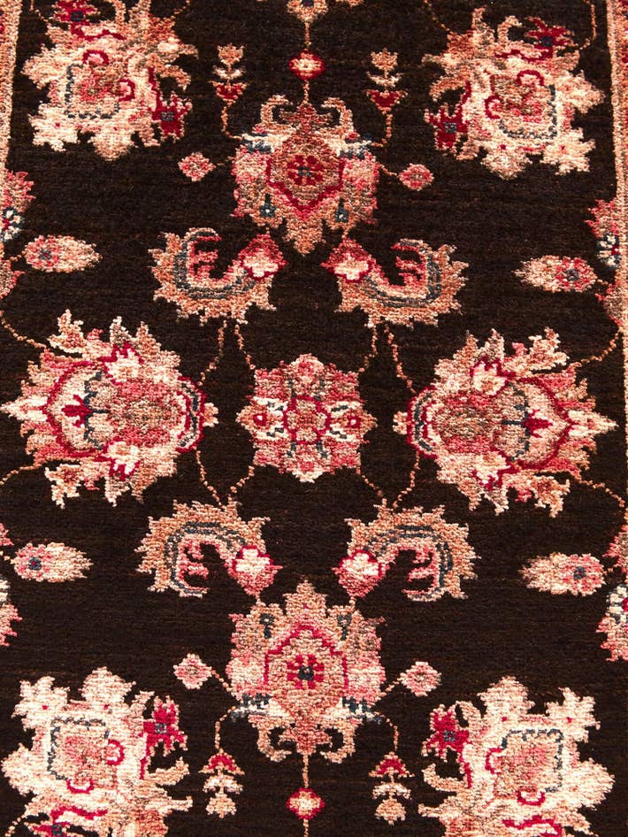 Detail image of 2' 9 x 10' 1 Hand Knotted Peshawar Ziegler Runner Rug