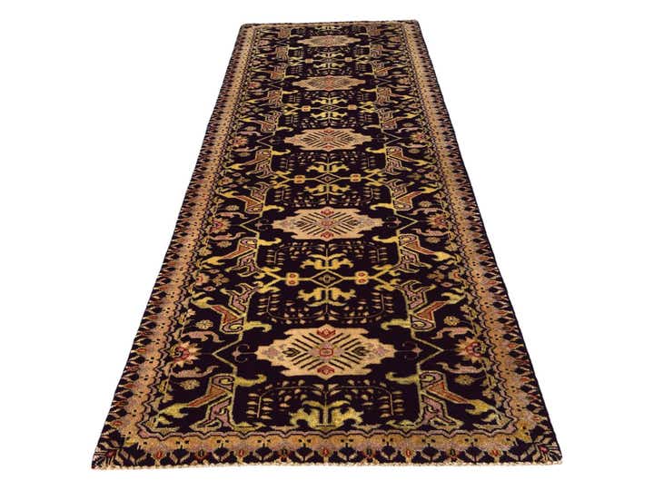 2' 9 x 9' 8 Hand Knotted Peshawar Ziegler Runner Rug