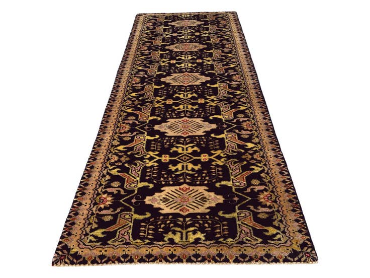 Detail image of 2' 9 x 9' 8 Hand Knotted Peshawar Ziegler Runner Rug