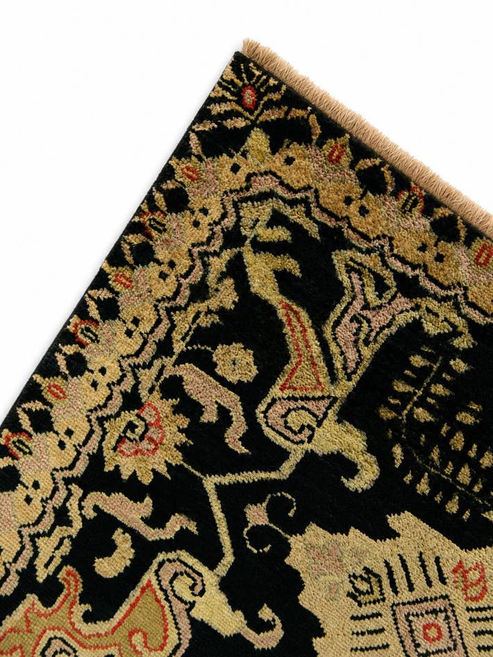 Detail image of 2' 9 x 9' 8 Hand Knotted Peshawar Ziegler Runner Rug