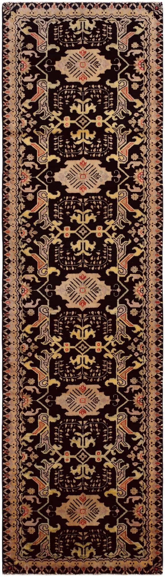 2' 9 x 9' 8 Hand Knotted Peshawar Ziegler Runner Rug