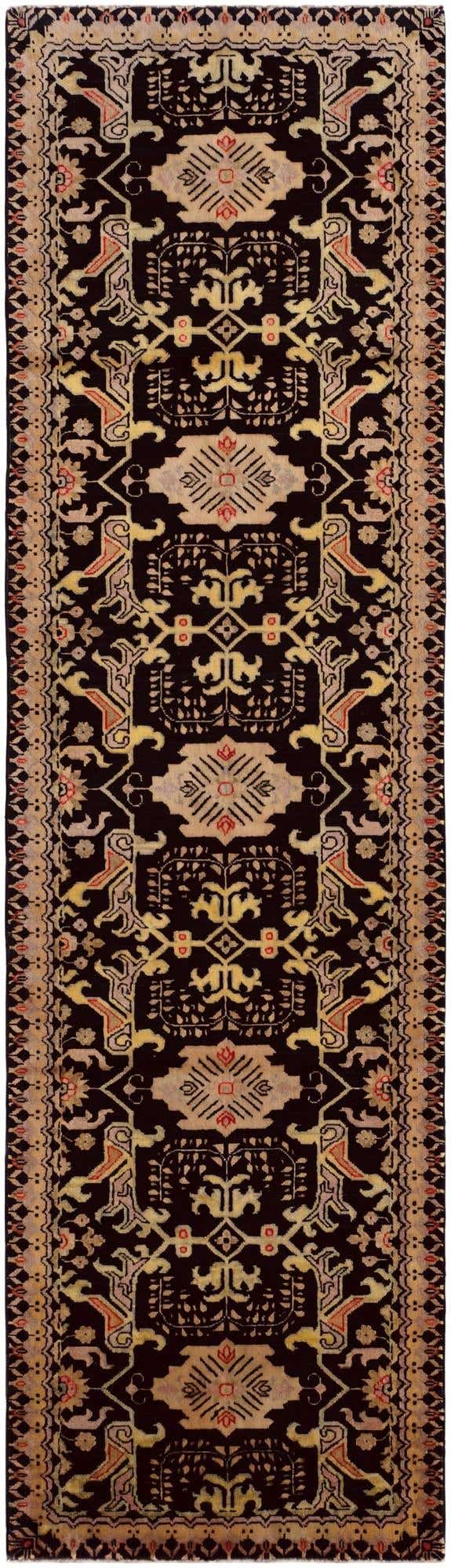 2' 9 x 9' 8 Hand Knotted Peshawar Ziegler Runner Rug