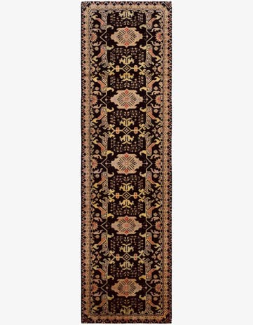 2' 9 x 9' 8 Hand Knotted Peshawar Ziegler Runner Rug