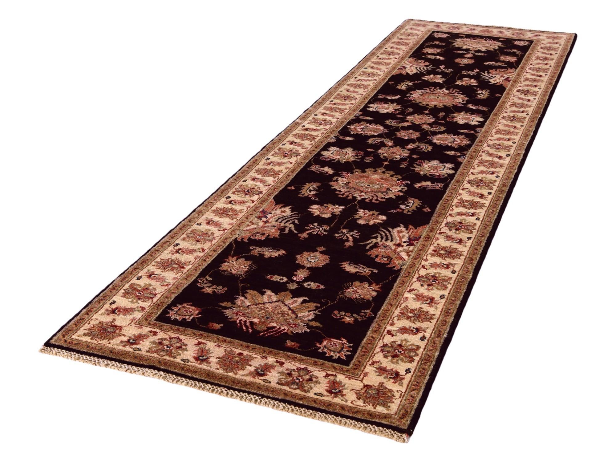 2' 9 x 10' Hand Knotted Peshawar Ziegler Runner Rug