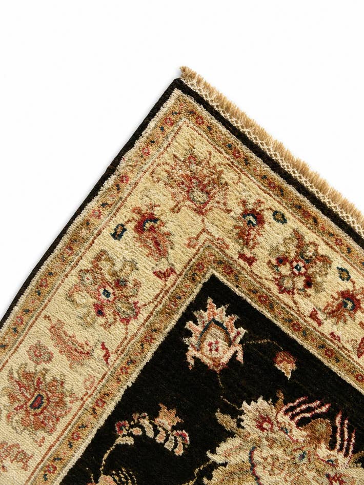 Detail image of 2' 9 x 10' Hand Knotted Peshawar Ziegler Runner Rug