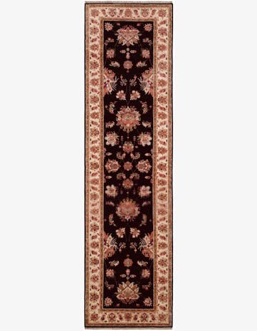 2' 9 x 10' Hand Knotted Peshawar Ziegler Runner Rug