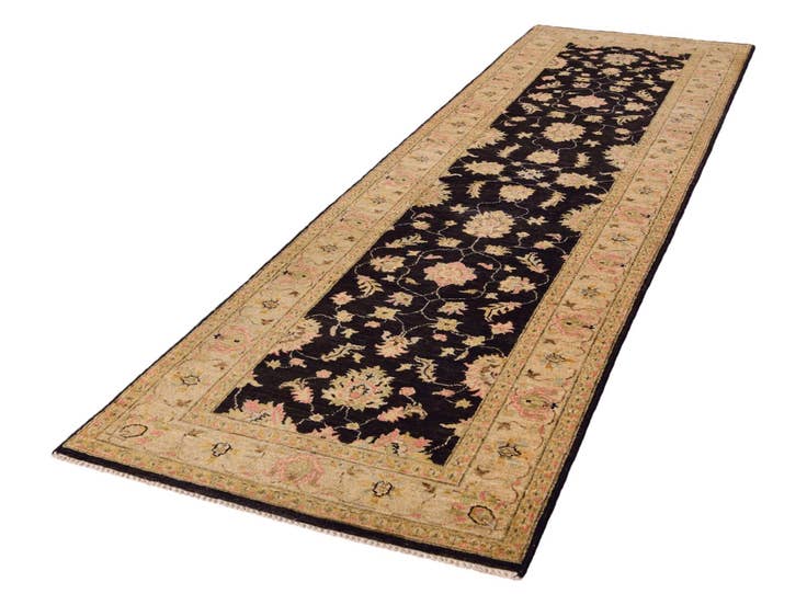 Detail image of 2' 9 x 10' 3 Hand Knotted Peshawar Ziegler Runner Rug