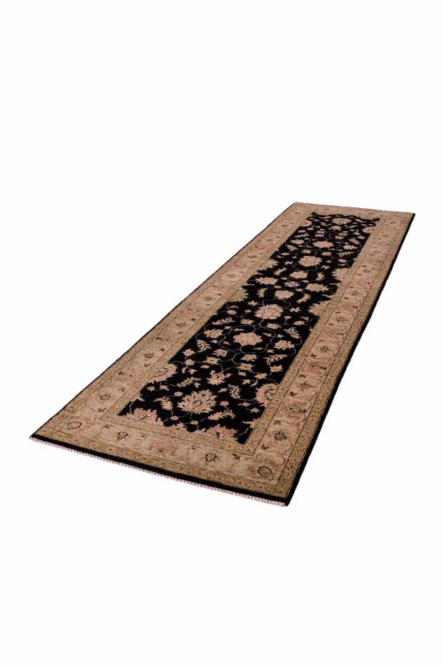 Detail image of 2' 9 x 10' 3 Hand Knotted Peshawar Ziegler Runner Rug