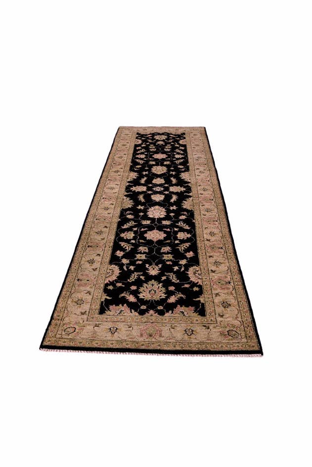 Detail image of 2' 9 x 10' 3 Hand Knotted Peshawar Ziegler Runner Rug