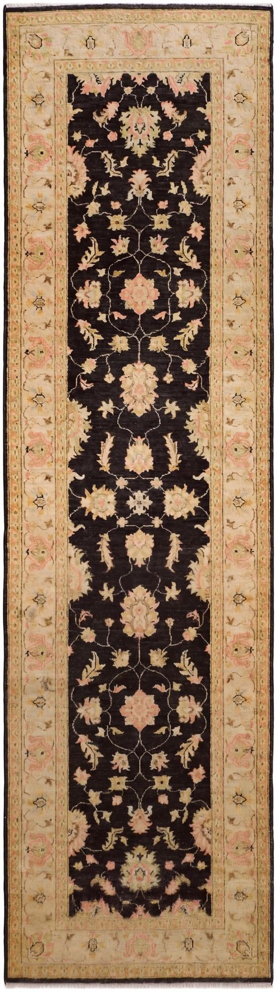 2' 9 x 10' 3 Hand Knotted Peshawar Ziegler Runner Rug