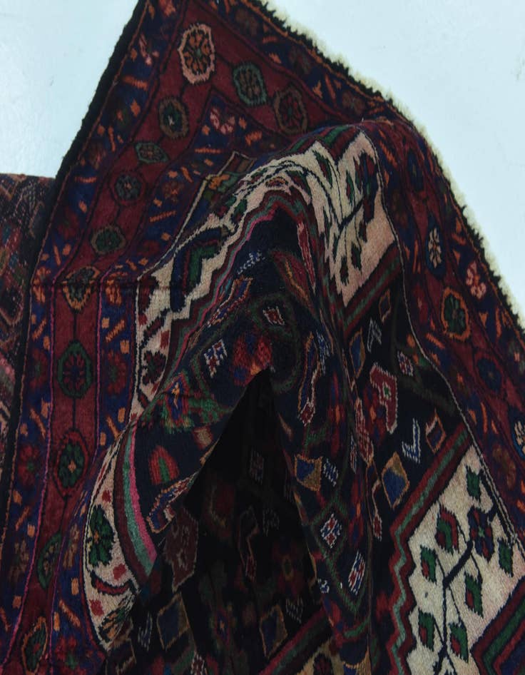 Detail image of 4' 10 x 10' 9 Hand Knotted Sanandaj Persian Wool Runner Rug