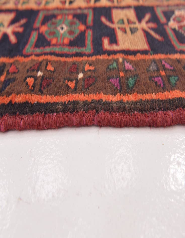 Detail image of 5' x 10' Hand Knotted Sarab Persian Wool Runner Rug