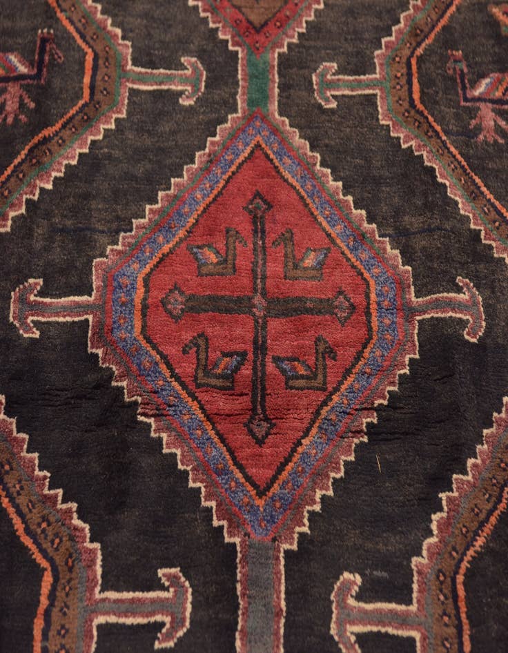 Detail image of 5' x 10' Hand Knotted Sarab Persian Wool Runner Rug