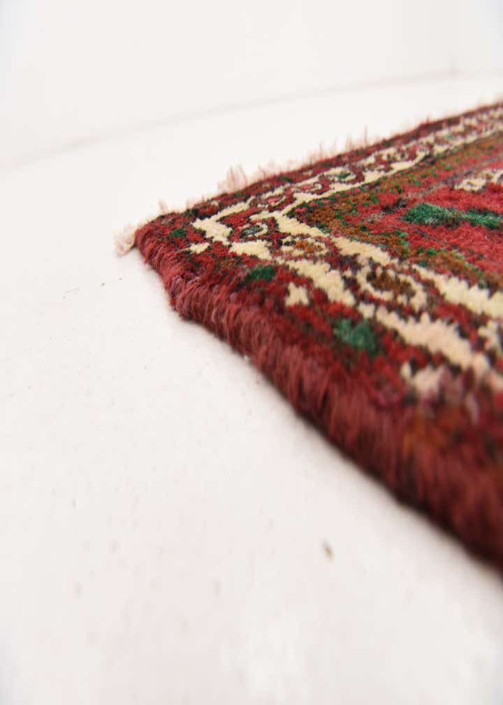3' 4 x 9' 7 Hand Knotted Saveh Persian Wool Runner Rug