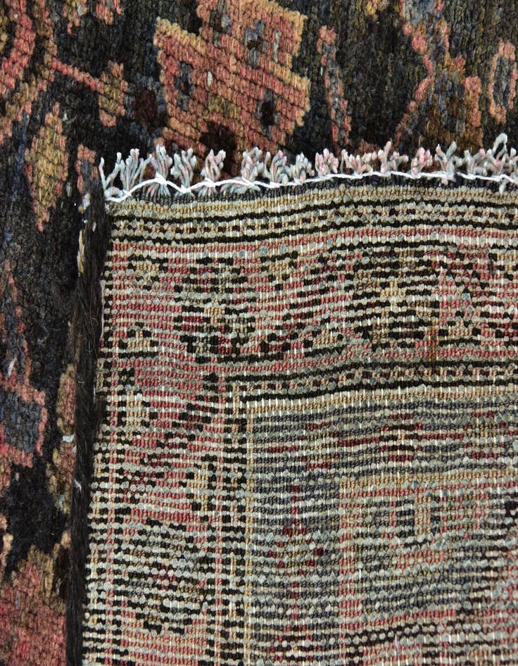 Detail image of 3' x 6' 5 Hand Knotted Saveh Persian Wool Runner Rug
