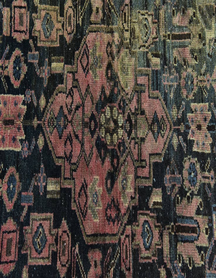 Detail image of 3' x 6' 5 Hand Knotted Saveh Persian Wool Runner Rug