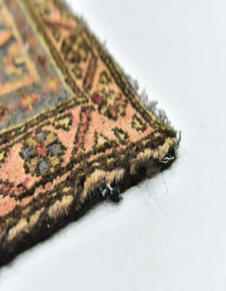 Detail image of 3' x 6' 5 Hand Knotted Saveh Persian Wool Runner Rug