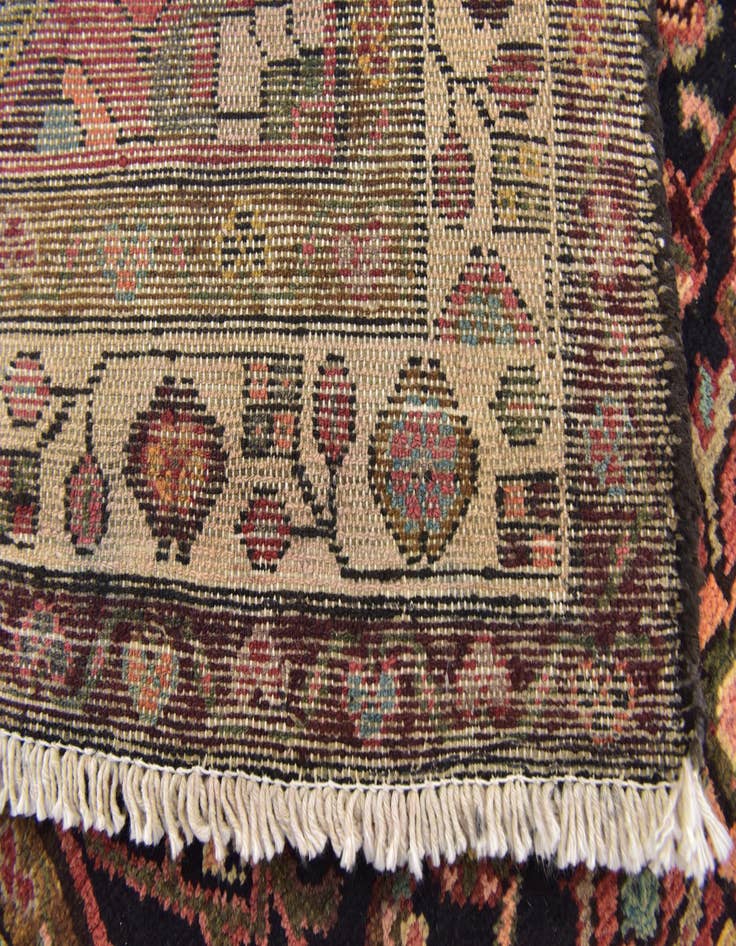 Detail image of 3' 7 x 10' 6  Hand Knotted Shahsavand Persian Wool Runner Rug