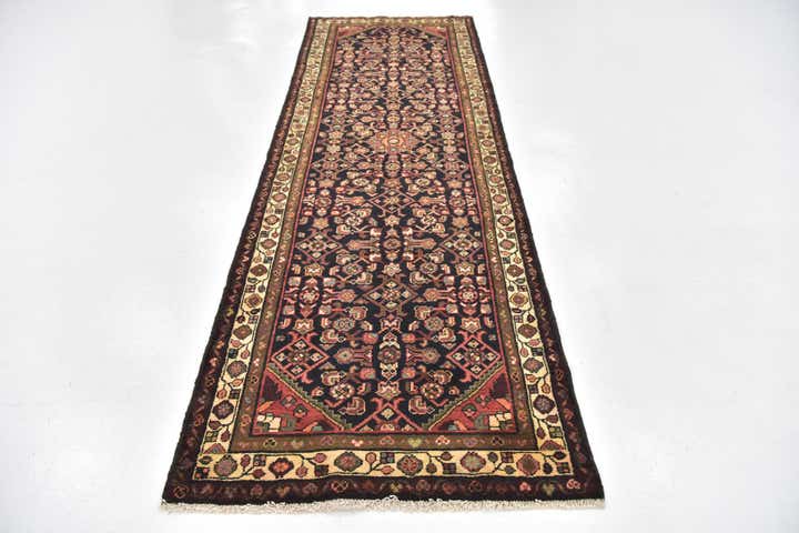 3' 7 x 10' 6 Hand Knotted Shahsavand Persian Wool Runner Rug