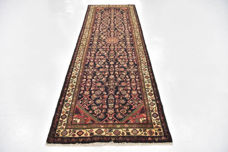 Detail image of 3' 7 x 10' 6 Hand Knotted Shahsavand Persian Wool Runner Rug