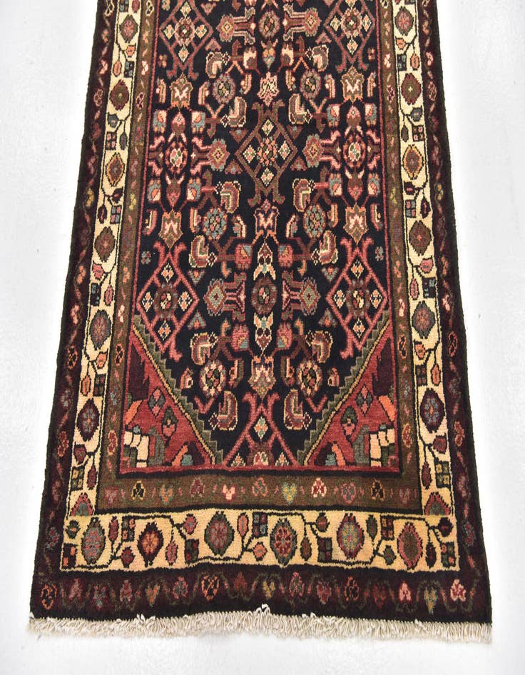 Detail image of 3' 7 x 10' 6  Hand Knotted Shahsavand Persian Wool Runner Rug