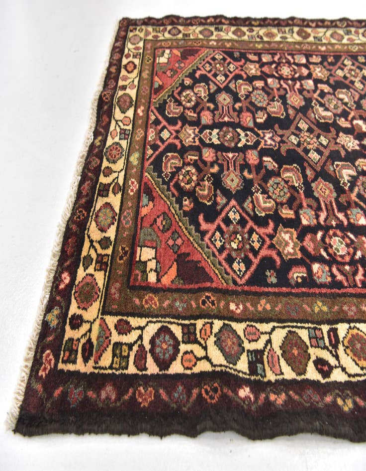 Detail image of 3' 7 x 10' 6  Hand Knotted Shahsavand Persian Wool Runner Rug