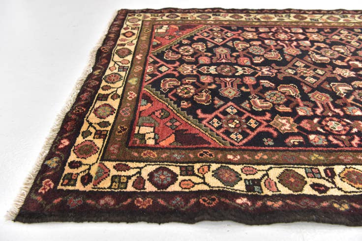 Detail image of 3' 7 x 10' 6 Hand Knotted Shahsavand Persian Wool Runner Rug