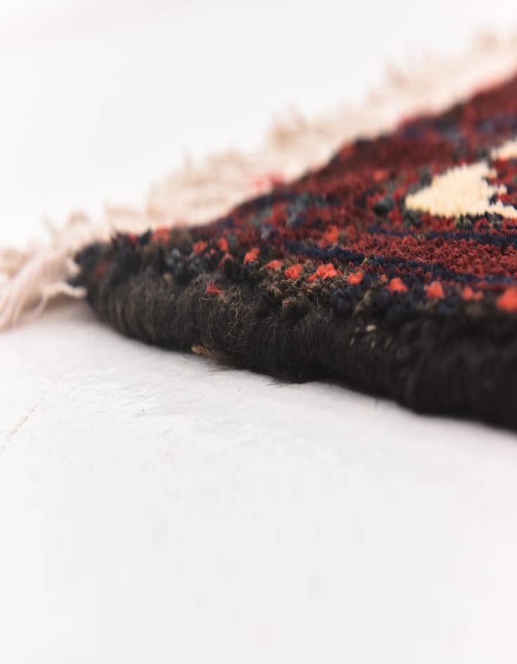 Detail image of 3' 9 x 11'  Hand Knotted Shahsavand Persian Wool Runner Rug