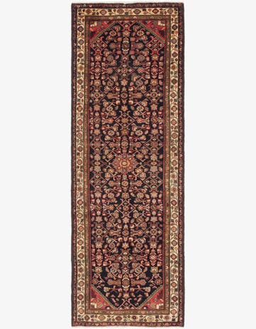 3' 7 x 10' 6 Hand Knotted Shahsavand Persian Wool Runner Rug