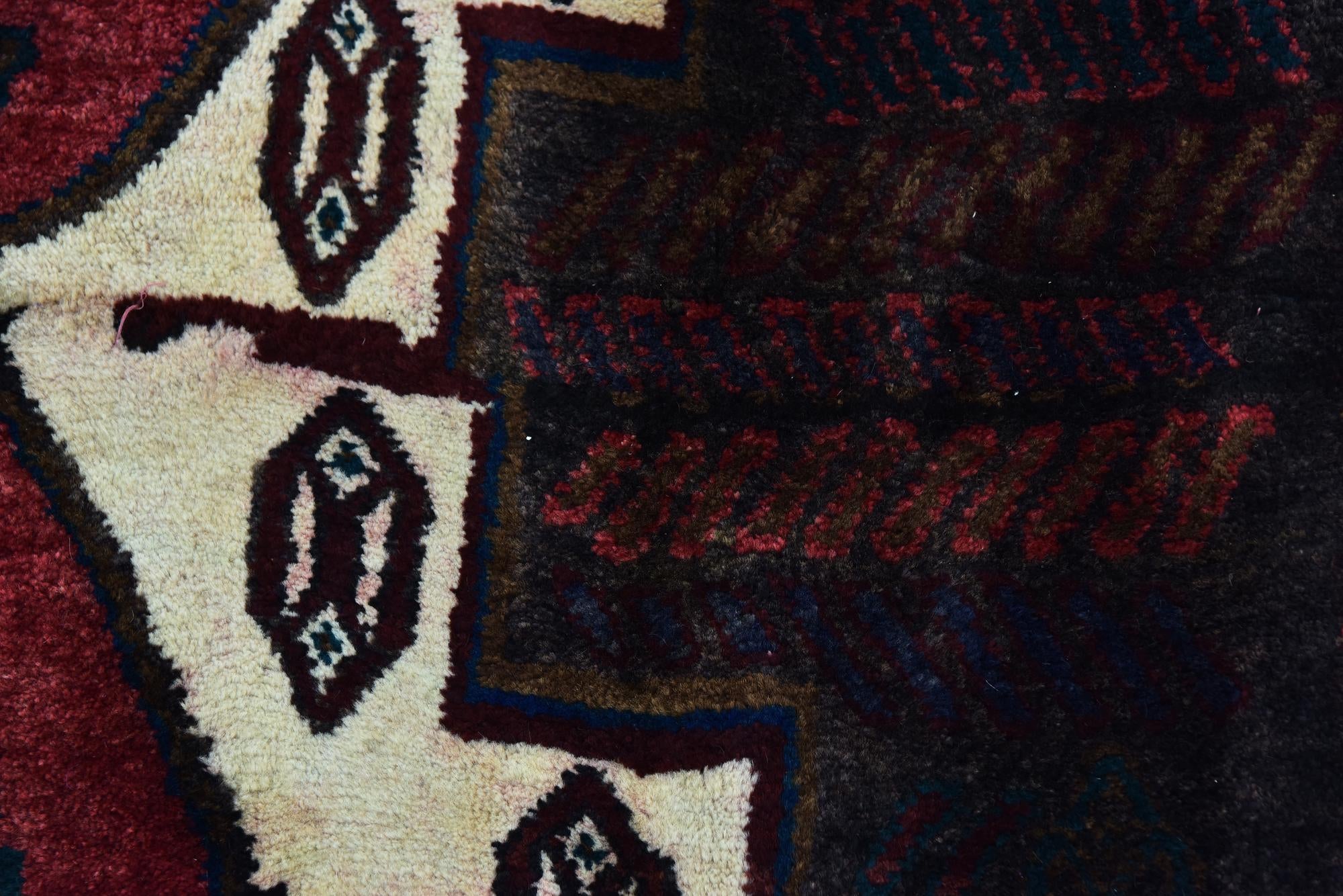 4' 10 x 9' 10 Hand Knotted Sirjan Persian Wool Runner Rug