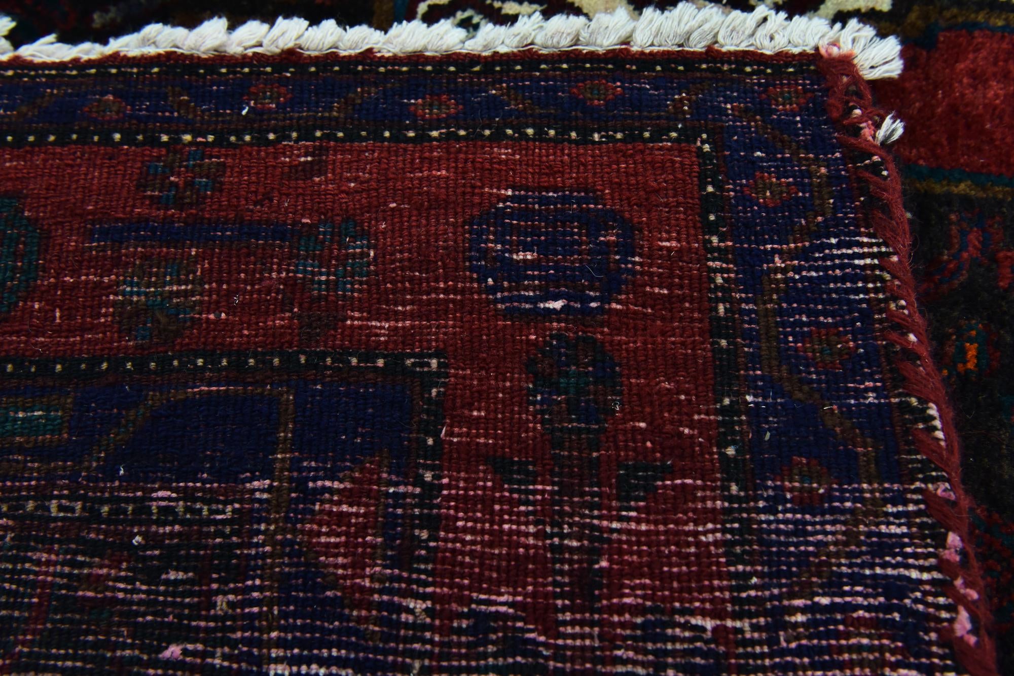 4' 10 x 9' 10 Hand Knotted Sirjan Persian Wool Runner Rug