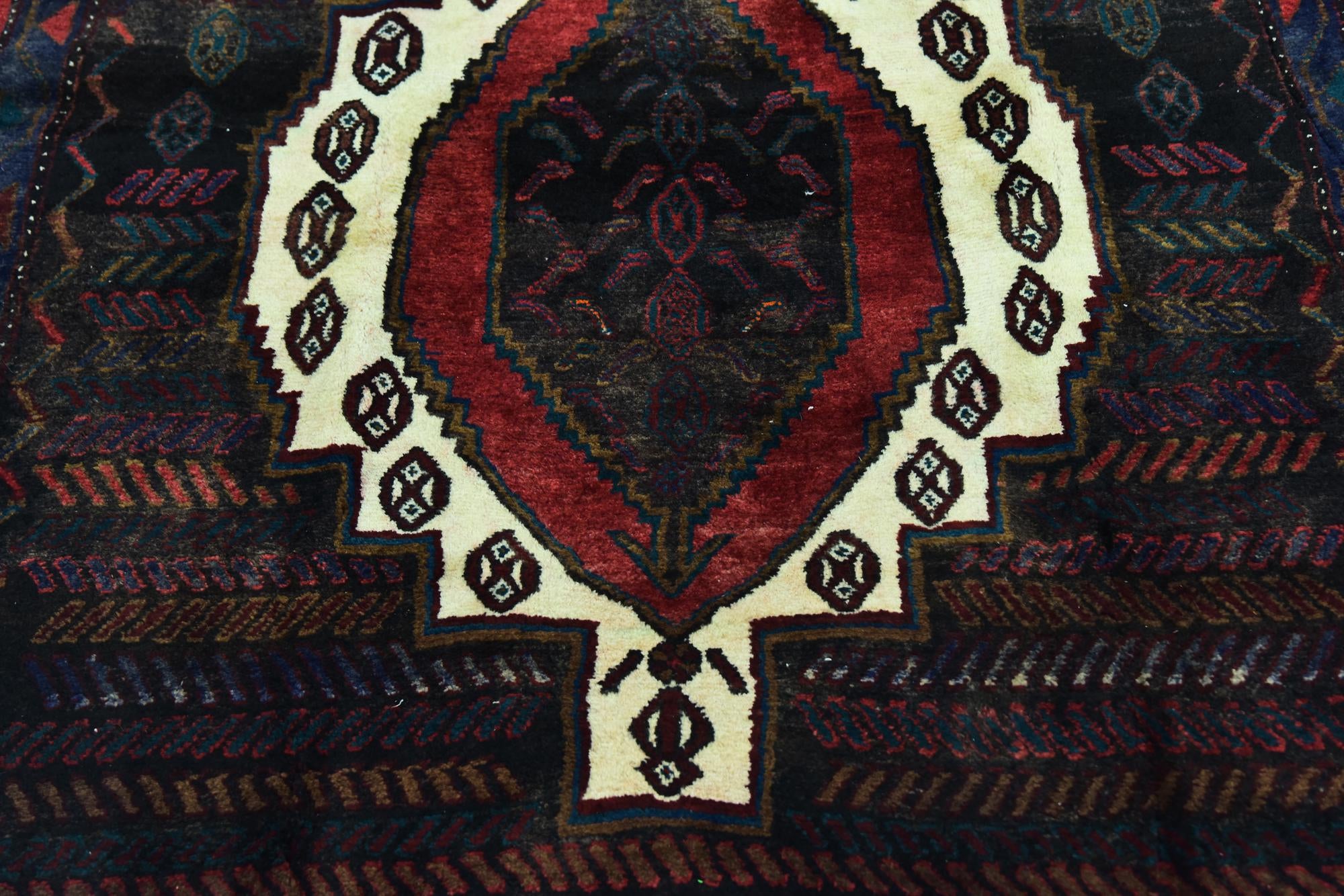 4' 10 x 9' 10 Hand Knotted Sirjan Persian Wool Runner Rug